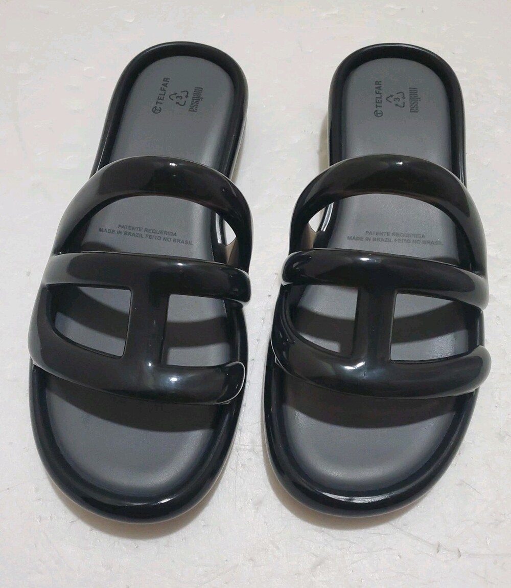 Melissa x Telfar Jelly Slide - Black Womens 10 EU 43 Sandal Shoes